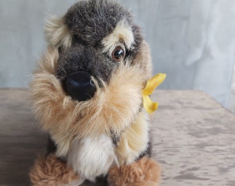 Vintage Steiff Hund Plüschi - Knopf am Ohr - 20 x 35 cm