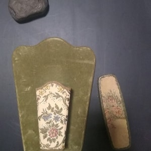 Brush Vintage Brush Vintage Clothing Brush Wooden Vintage Brush Brush Fabric Brush Wall Holder Brush Vintage Holder Brush Set Brush