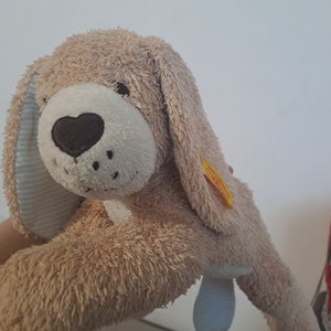 Steiff Animal Dog Plush Soft Dog Toy Plush Dog Vintage Steiff Good Night Dog