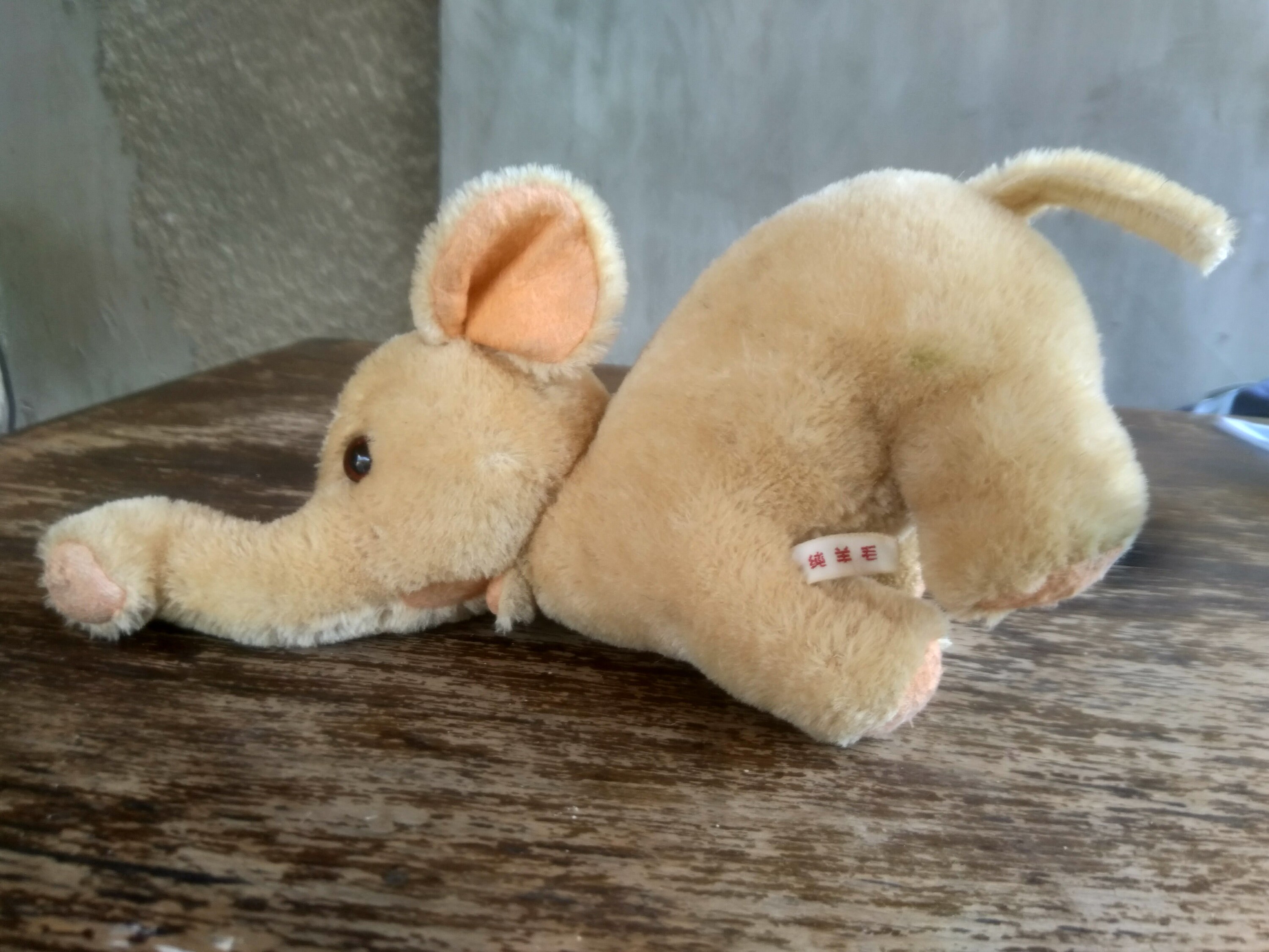 Elephant Vintage Elephant Straw Stuffed Elephant Straw Stuffed Etsy