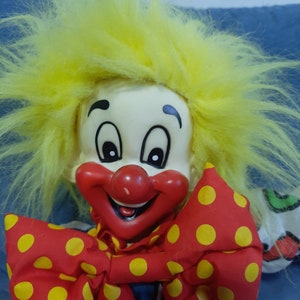 Clown Rubber Clown Vintage Rubber Clown Doll Body Fabric Clown - Etsy
