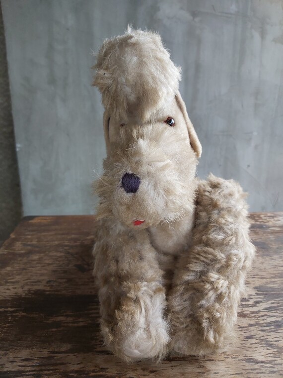 old stuffed dog