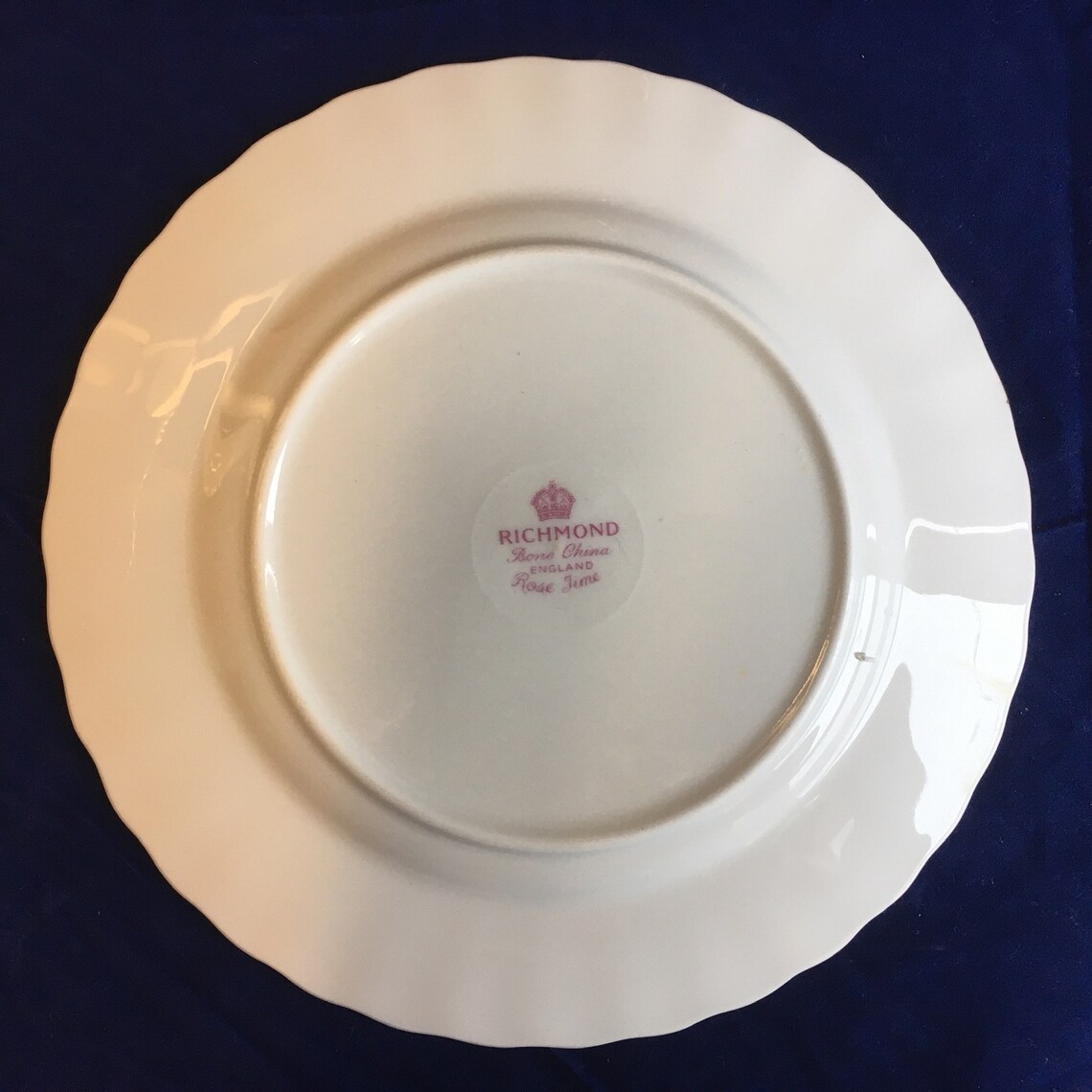 Richmond China ROSE TIME Pink Roses Bone China Bread Plate Etsy