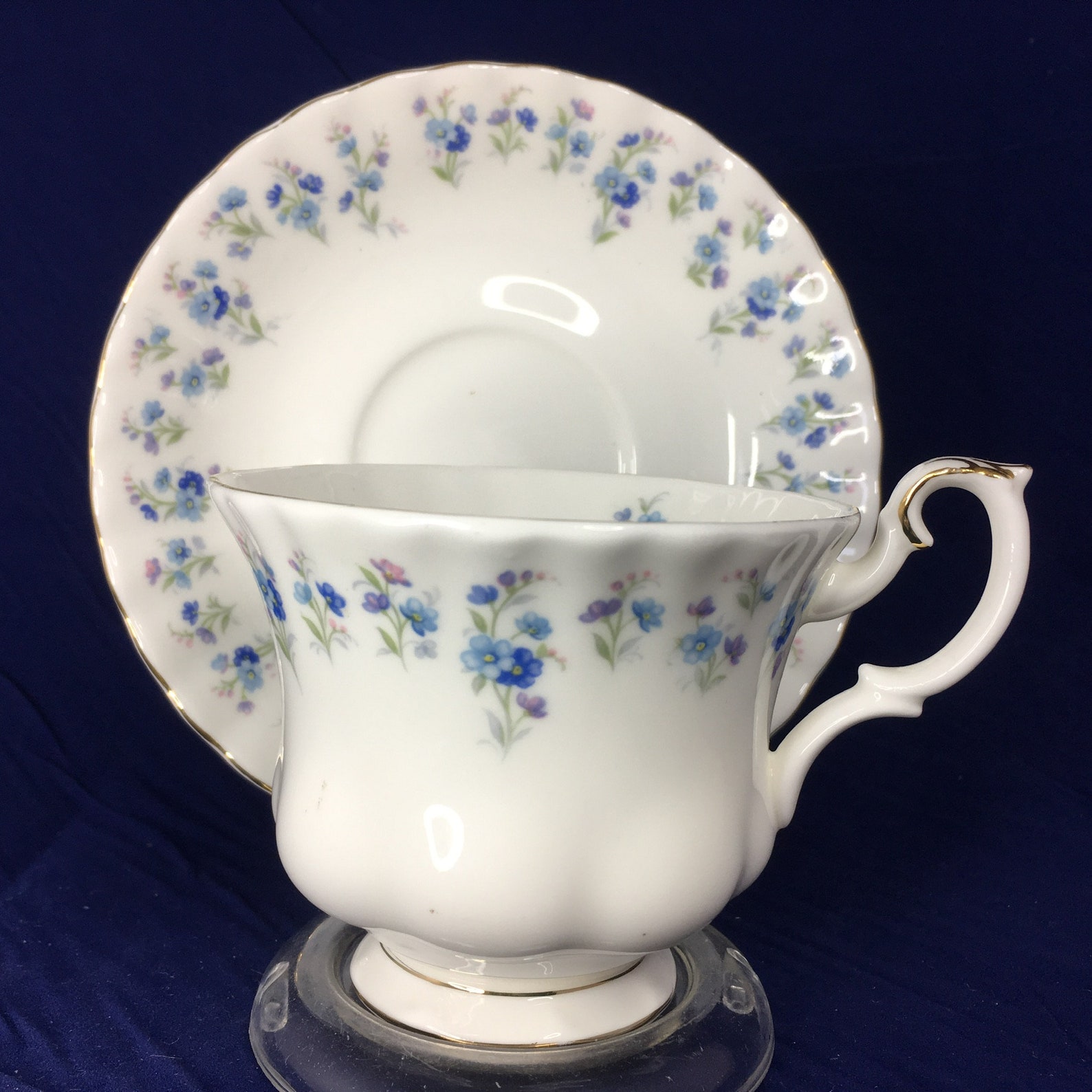 Royal Albert MEMORY LANE Bone China Tea Cup and Saucer Made Etsy
