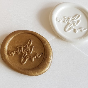 With Love wax seal stickers, Wedding envelope self adhesive wax stickers for invitation template download printable set envelope seals