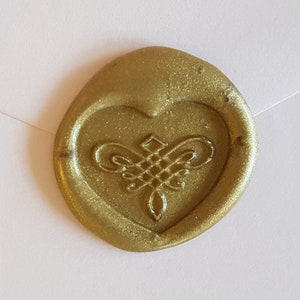 Adesivos de cera em formato de coração, folhagem em formato de coração de amor entrelaçado, adesivos de envelope de casamento para convites, conjunto para impressão