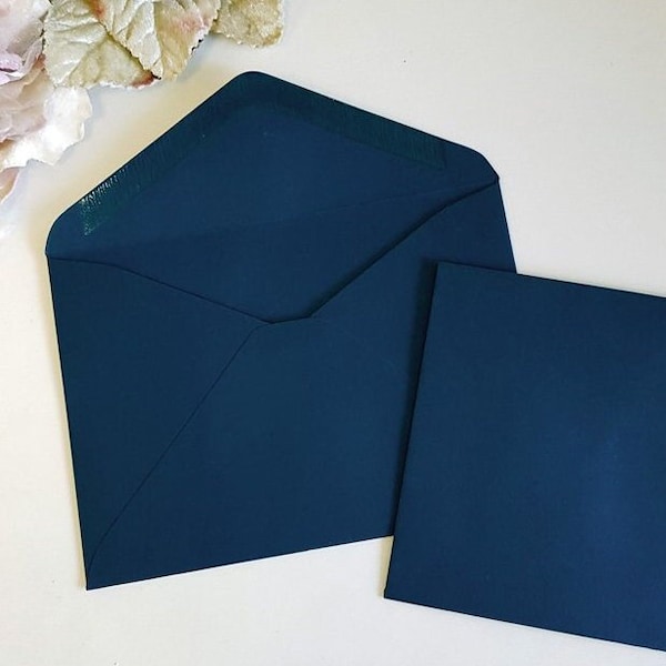 Navy C5 envelopes - Sydney Australia - Blue Euro Flap Banker ideal hand calligraphy A5 size printable template download wedding invitation