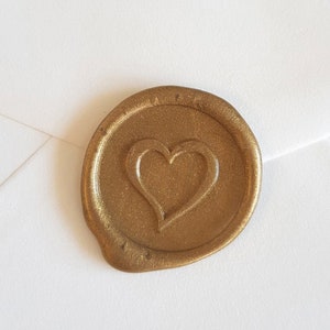  660Pcs Gold Embossed Wax Stickers Valentines Day Heart