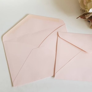 Blush pink C5 envelope bulk Sydney Australia - Euro Flap Banker for hand calligraphy fit A5 size printable template wedding invitation