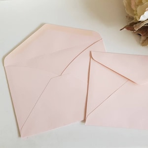 Blush pink C5 envelope bulk Sydney Australia - Euro Flap Banker for hand calligraphy fit A5 size printable template wedding invitation