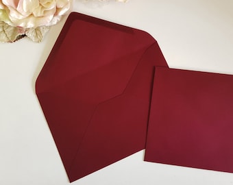 Red 5x7 envelope A7 Burgundy bulk Dark Deep wedding invitation Sydney Australia ideal hand calligraphy Euro Flap download printable template