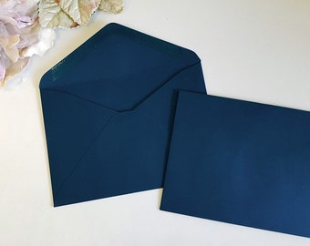 Buste C6 blu navy Sydney Australia - Euro Flap Banker ideale per calligrafia a mano formato A6 modello stampabile download invito di nozze