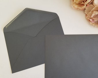 C5-enveloppen - Antracietgrijs C5 bruiloft Sydney Australia - matte euroflap voor handkalligrafie - downloaduitnodiging afdrukbare sjabloon A5