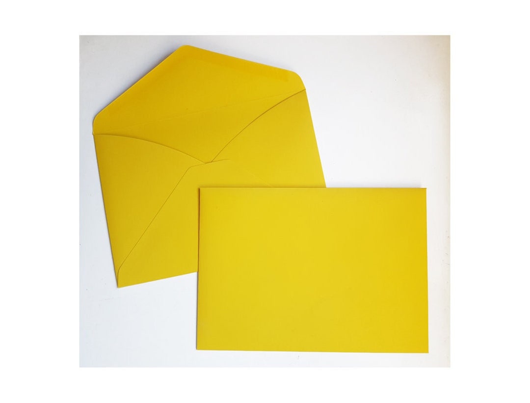 Yellow C5 Envelope Sydney Australia Mustard Euro Flap Banker for Hand