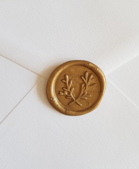 Wax seal stickers laurel wreath wedding envelope seals self adhesive