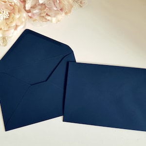 Navy 5x7 envelope bulk Blue Sydney Australia Euro Flap Banker ideal hand calligraphy fit 5x7 printable template wedding invitation download