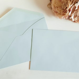 Blaue C5 Umschläge Sydney Australien- Pastell Baby C5 Hochzeit Euro Klappe für Hand Kalligraphie passen A5 druckbare Vorlage Download