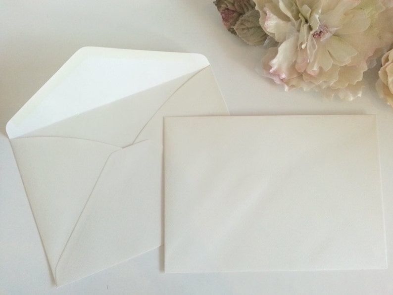 Ivory Craft UK W108 DL Linen Card and Envelope pack of 50