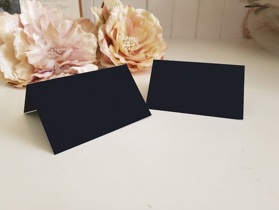 Freestanding place cards Sydney Black Place card Australia for hand calligraphy Blank Wedding Matte black Name card Escort Tent Fold