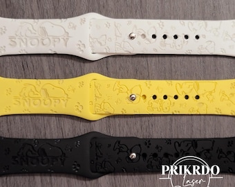 Dog Personalized-Engraved Watch Band compatible for the Samsung Smartwatch 20mm & 22mm