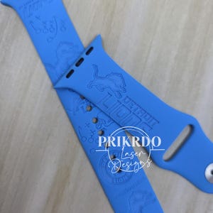 Football - D Lions Engraved Watch Band compatible for the "A" Smartwatch