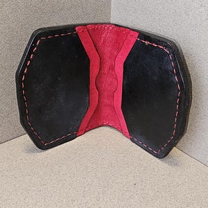 Cartera de cuero plegable