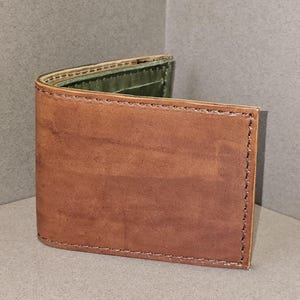 Cartera de cuero plegable