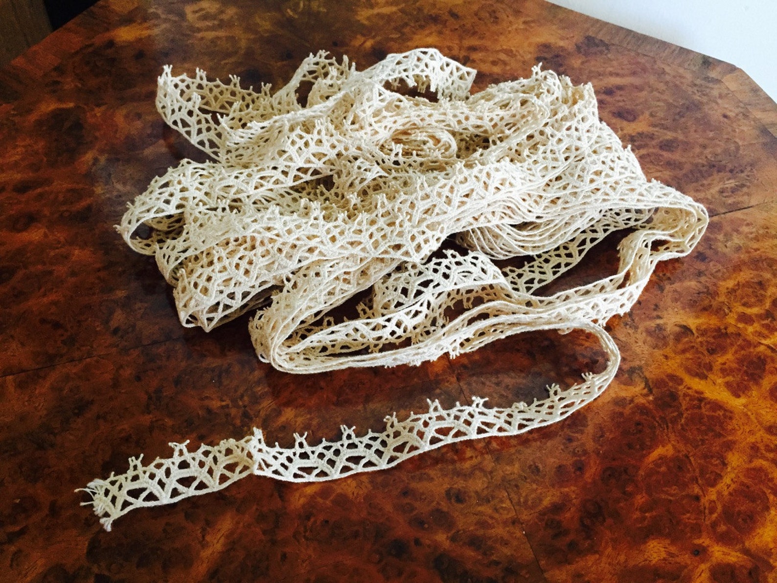 Vintage Tudor Lace Yardage Elizabethan Style 3/4 Inch Lace Etsy