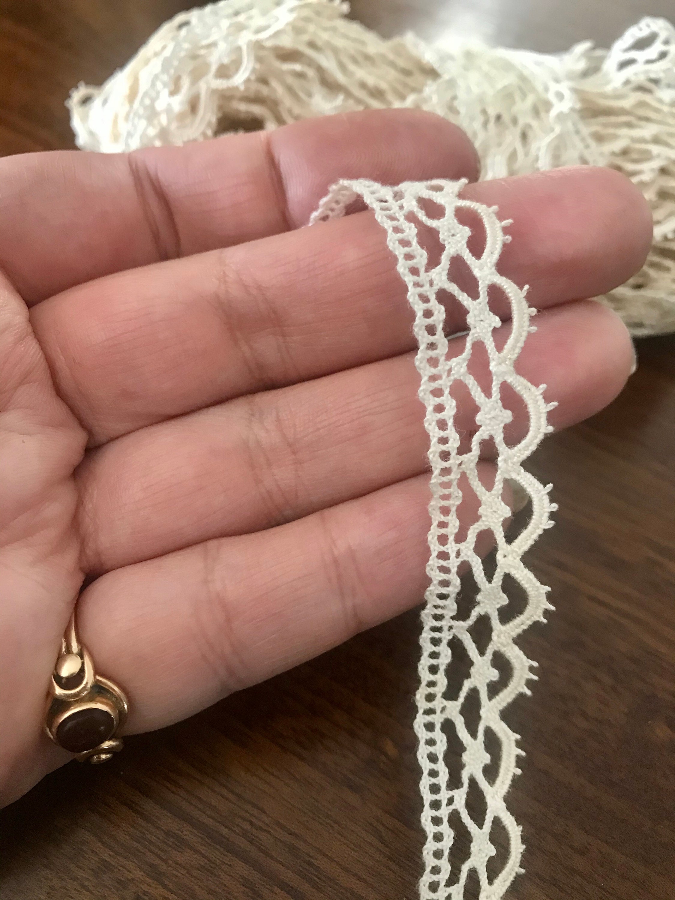 Vintage Tudor lace yardage Elizabethan style 5/8 inch Etsy