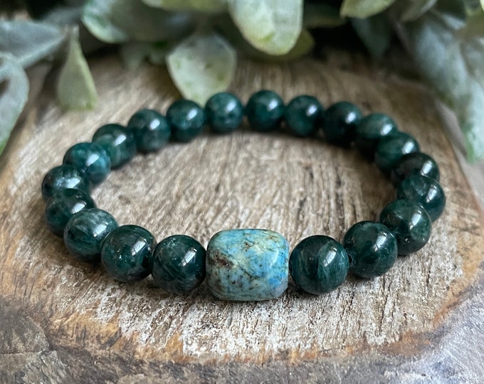 Manifesting Joy | Apatite + Chrysocolla | Joy, Heartfelt Communication | Heart + Throat Chakras