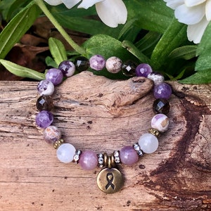 Kick Cancer&#39;s A**, Cancer Support Bracelet, Cancer Awareness Bracelet