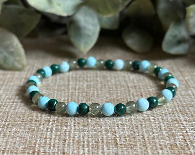 Mind, Body & Soul Healing |(Tiny)  Malachite, Apatite, Turquoise