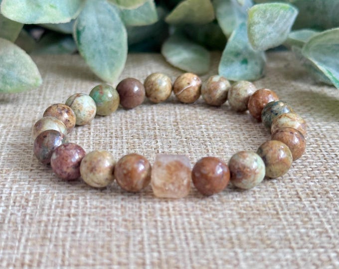 Citrine & Brown Chrysocolla