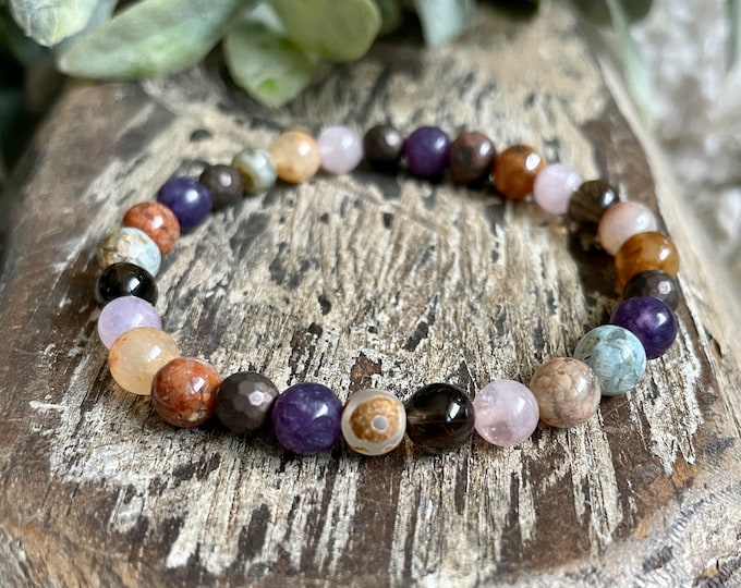 Empath Support + Protection Mini | Negative Energy Crystals | Protection Bracelet