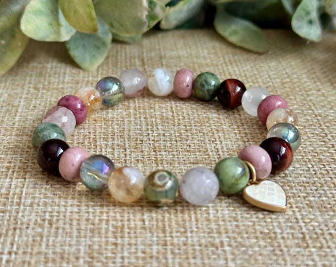 Love & Joy  | Citrine, Green Opal, Rhodonite, Quartz, Tigers Eye