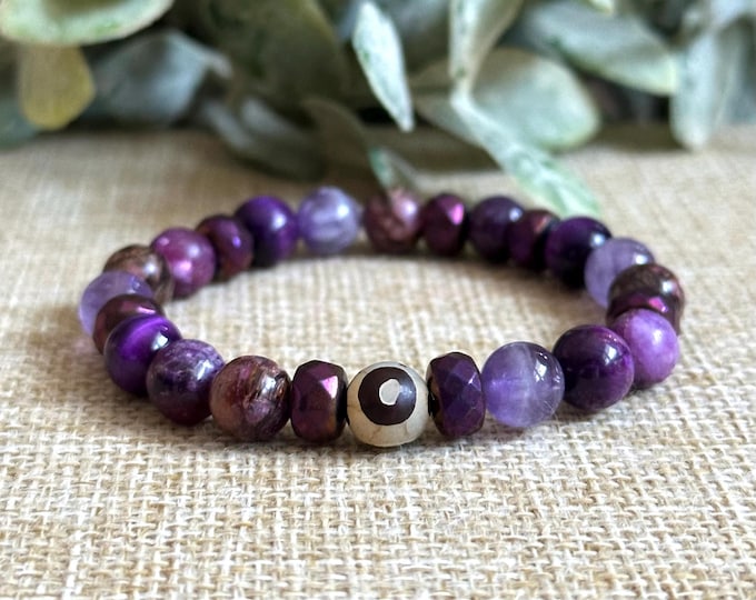 Illuminated ~ Crown Chakra Gemstone Bracelet