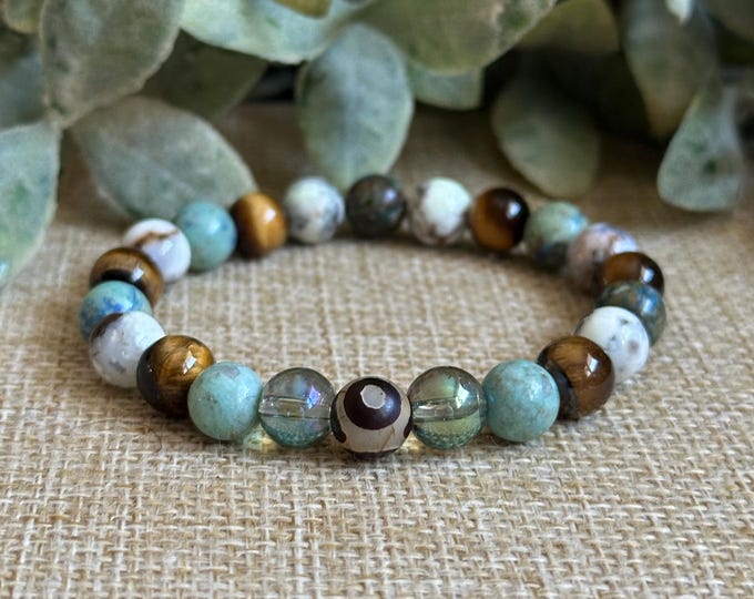 Next! |  Aura Quartz, Chrysoprase, Chrysocolla, Tigers Eye