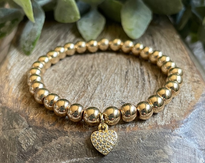 Golden Heart Mini | Hematite | Strengthen Love
