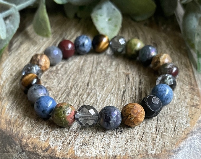 Earthy Empath Support | Negative Energy Crystals | Protection Bracelet | EMF
