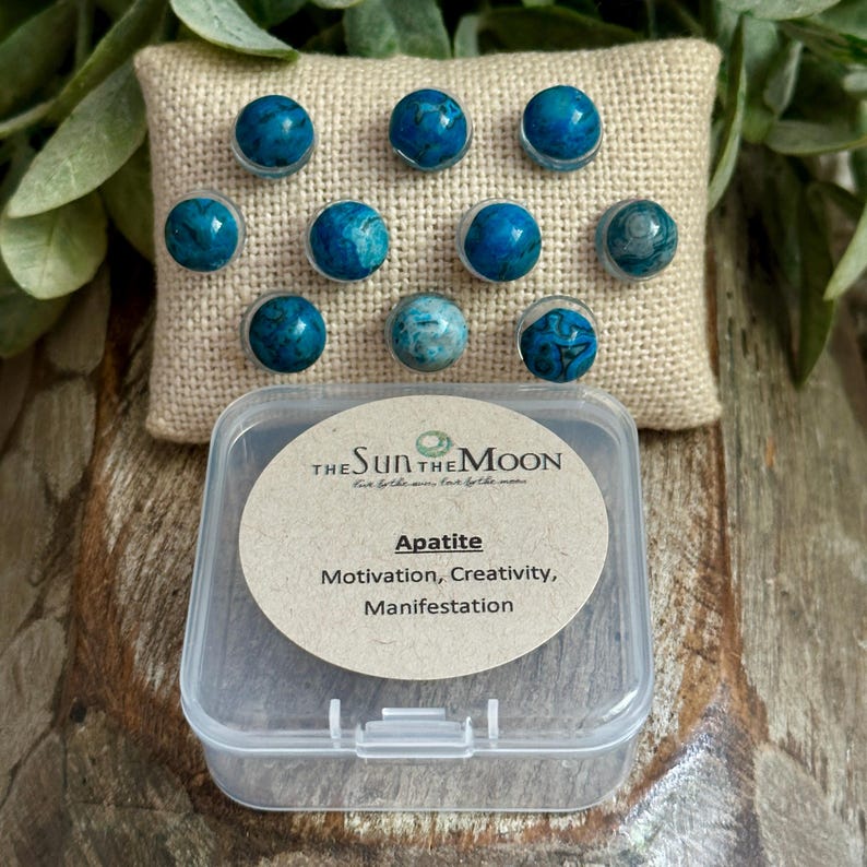 Apatite, Apatite Crystal, Apatite Home Decor, Crystal, Gemstone Pushpin, Thumbtack, Magnets, Bulletin Board. Home Gifts, Bulletin Board Accessories, Vision Board, Vision Board Accessories, Push Min, Crystal Pushpin, Home Decorating, Recipe Magnets, Office Gifts, Teacher Gift, Gifts for Teacher