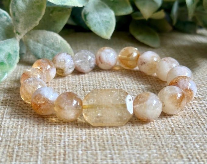 Citrine Gemstone Bracelet | Confidence, Manifestation, Joy