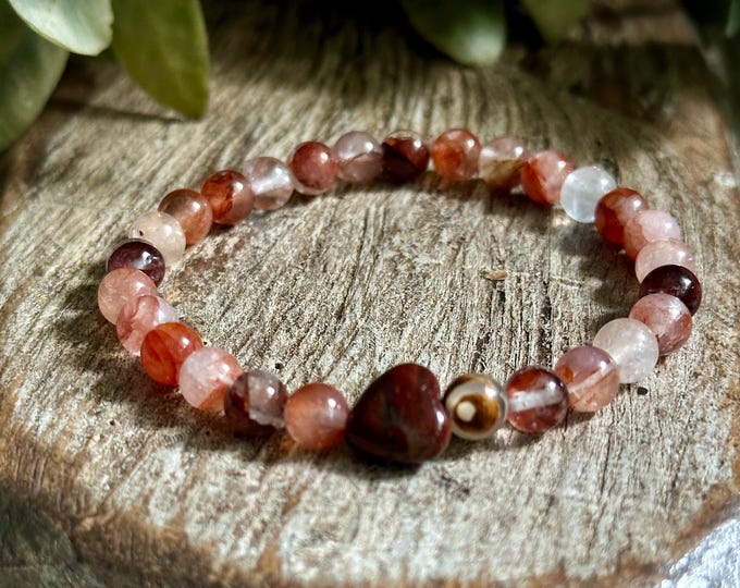 Red Jasper & Fire Quartz Mini |  Energy, Empowerment, Joy