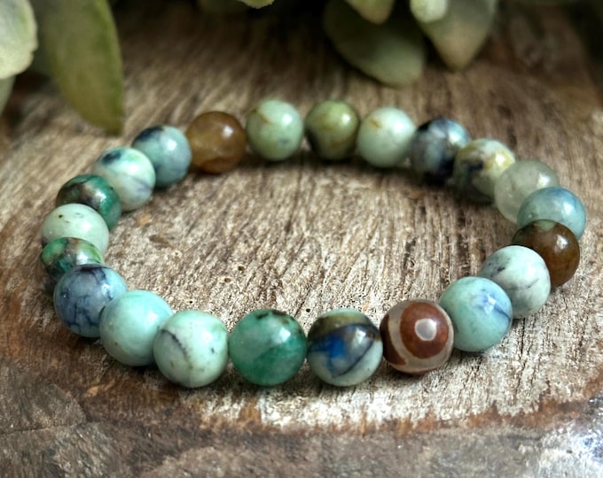 Chrysocolla & DZI Agate | New Beginnings, Communication, Motivation
