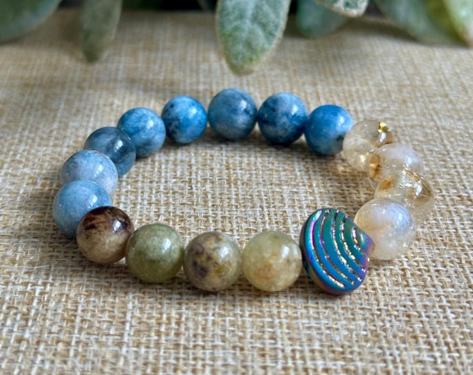 Just Beachy | Aquamarine, Citrine, Green Garnet