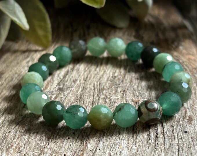 Aventurine & DZI Agate