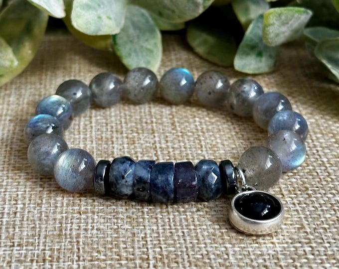 Shadows & Light (Chunky) | Agate, Labradorite, Hematite