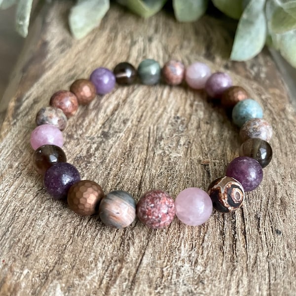 Empath Support + Protection | Negative Energy Crystals | Protection Bracelet