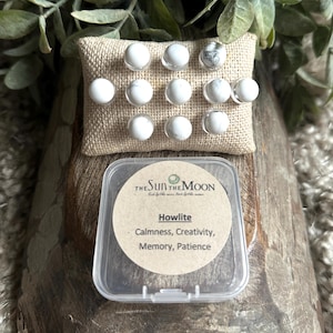 Howlite gemstone Thumbtack, Pushpin, Vision Board, Decorative Gemstones, Memo board
