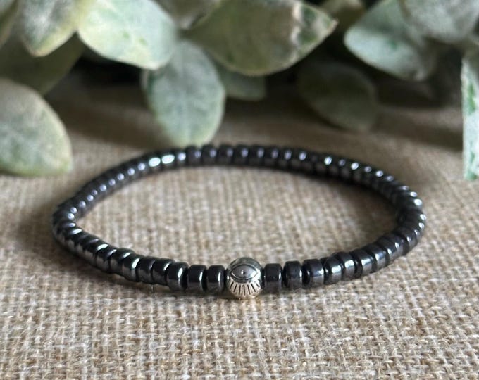Hematite & Evil Eye Tiny