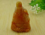 Certified Red Jade Snuff Bottle Hand-carved Pixiu Grade A Jadeite S-059-3